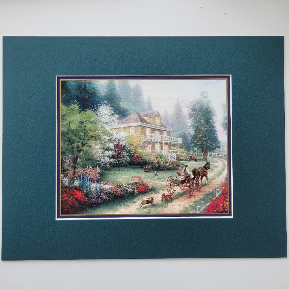 Thomas Kinkade | Sunday at Apple Hill Matted Print